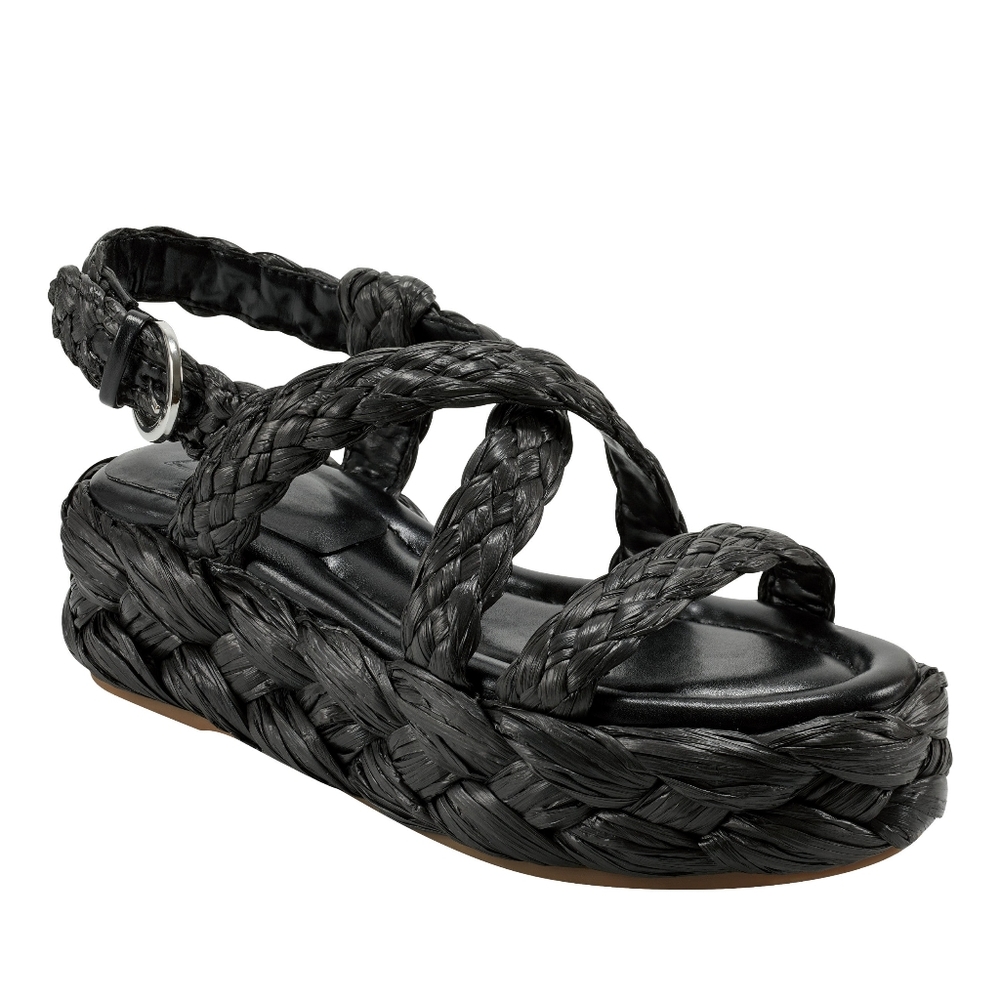 Marc Fisher Genie Black Espadrille Sandal